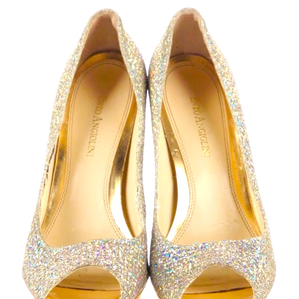 Enzo Angiolini Rhinestone Stilettos Size 7 - Picture 4 of 16